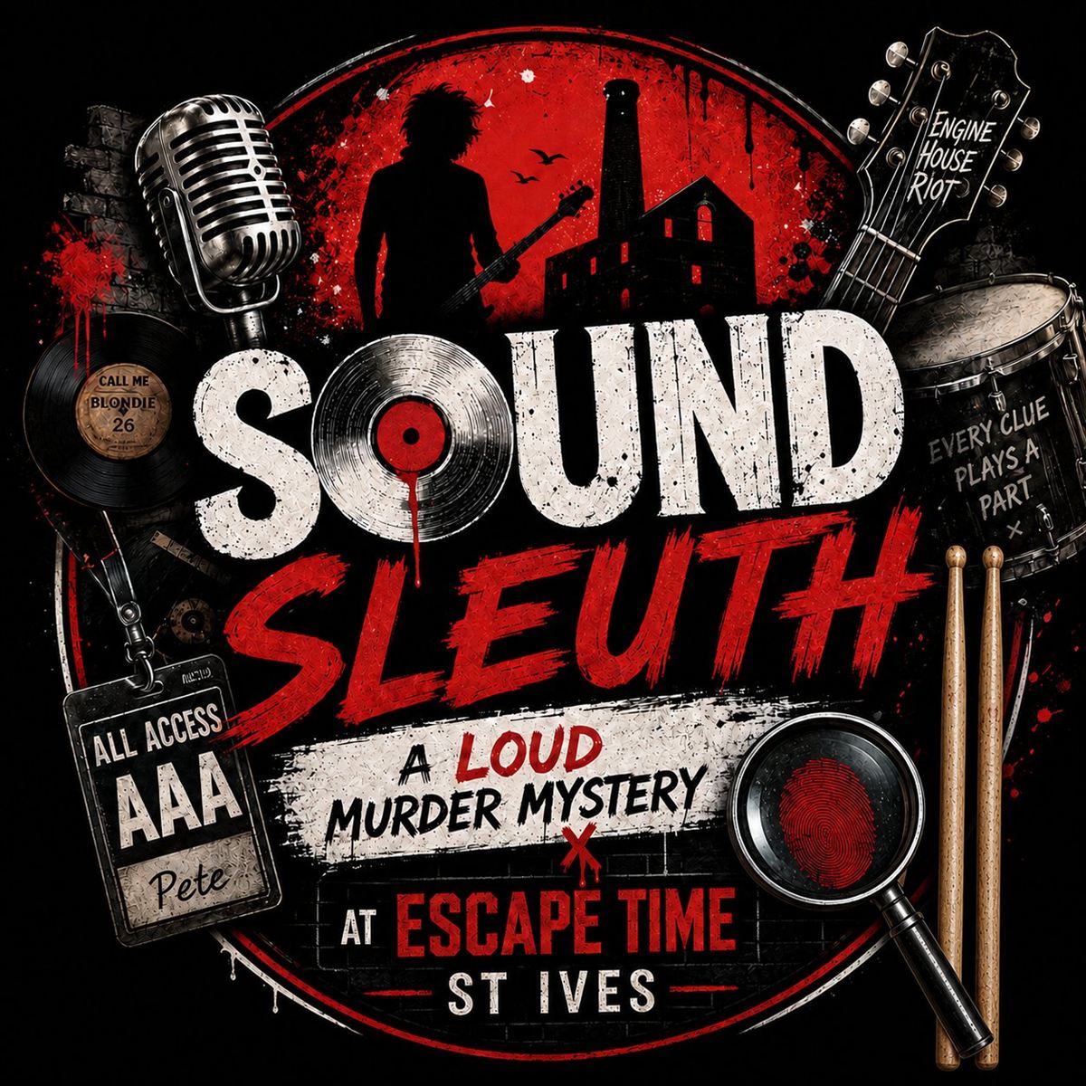Sound Sleuth murder mystery escape room St Ives, coming soon.